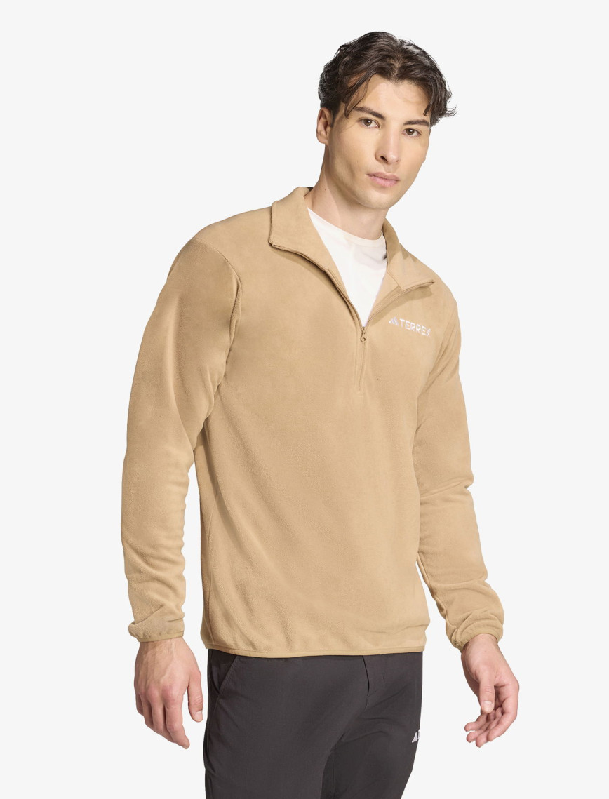 adidas Multi Essentials 1-2 Zip Fleece Erkek Kahverengi Yürüyüş Polar adidas Multi Essentials 1-2 Zip Fleece Erkek Kahverengi Yürüyüş Polar