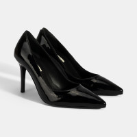 Kadın Siyah Deri Stiletto Kadın Siyah Deri Stiletto