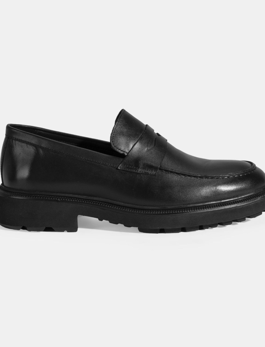 Erkek Siyah Deri Loafer Erkek Siyah Deri Loafer