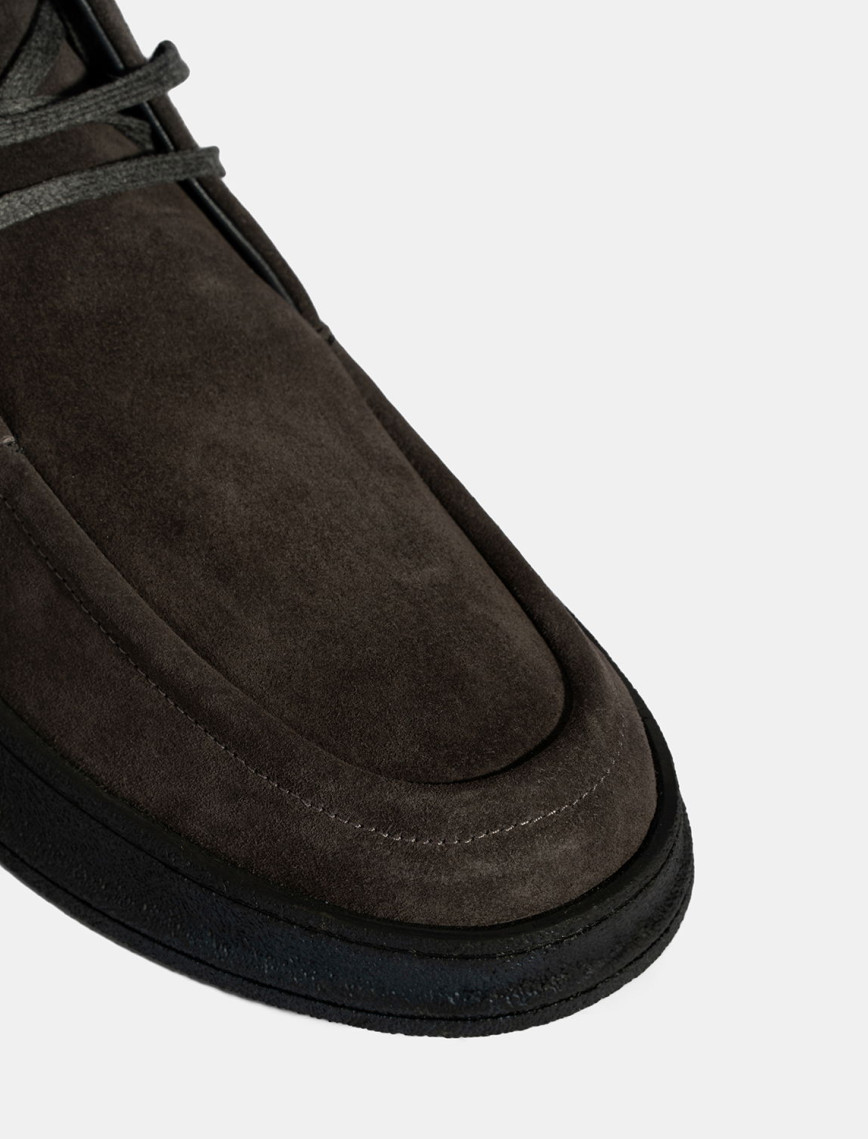 Erkek Füme Bağcıklı Süet Deri Bot Erkek Füme Bağcıklı Süet Deri Bot