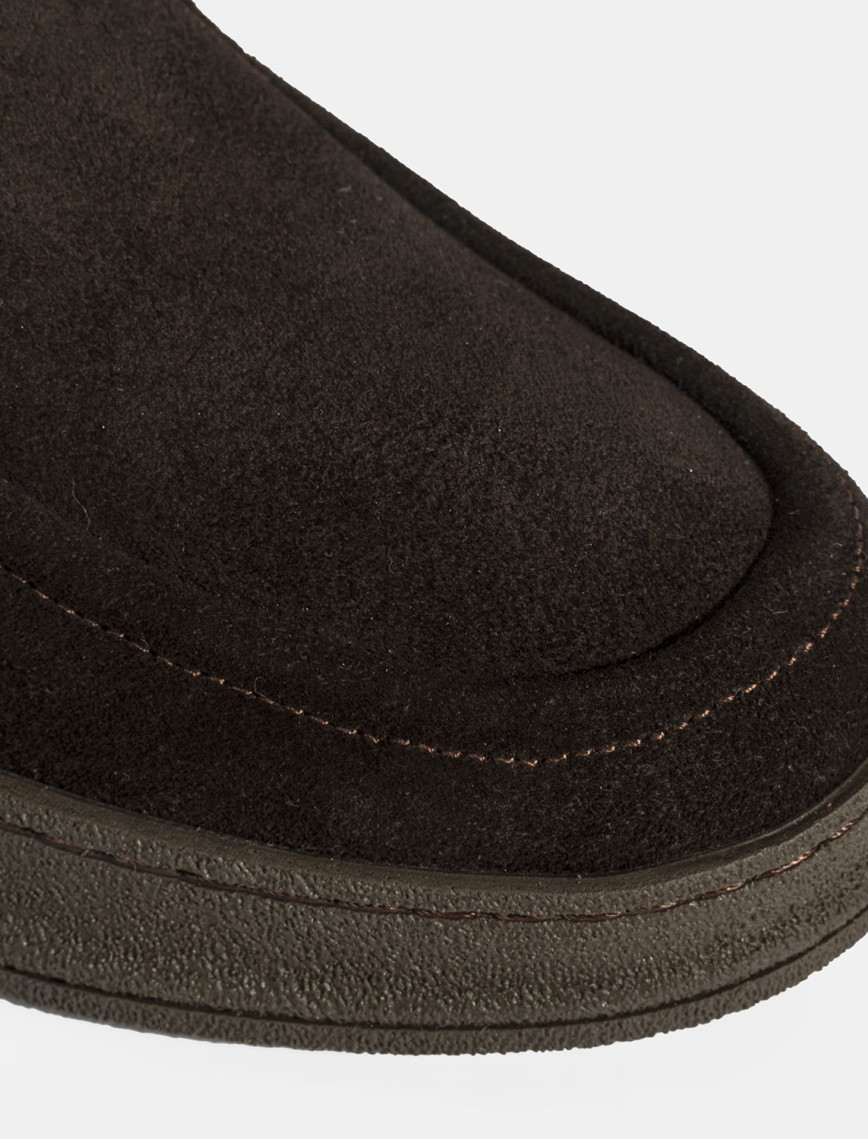 Erkek Kahve Bağcıklı Süet Deri Bot Erkek Kahve Bağcıklı Süet Deri Bot