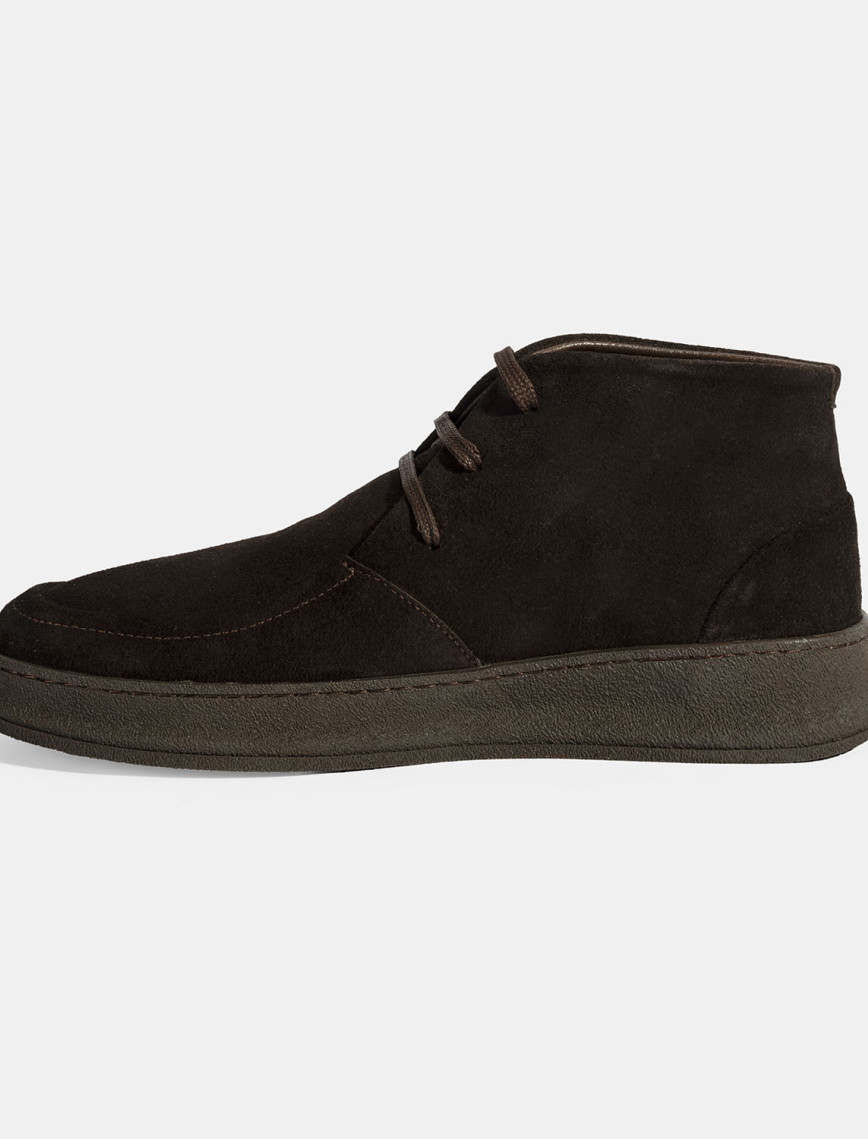 Erkek Kahve Bağcıklı Süet Deri Bot Erkek Kahve Bağcıklı Süet Deri Bot