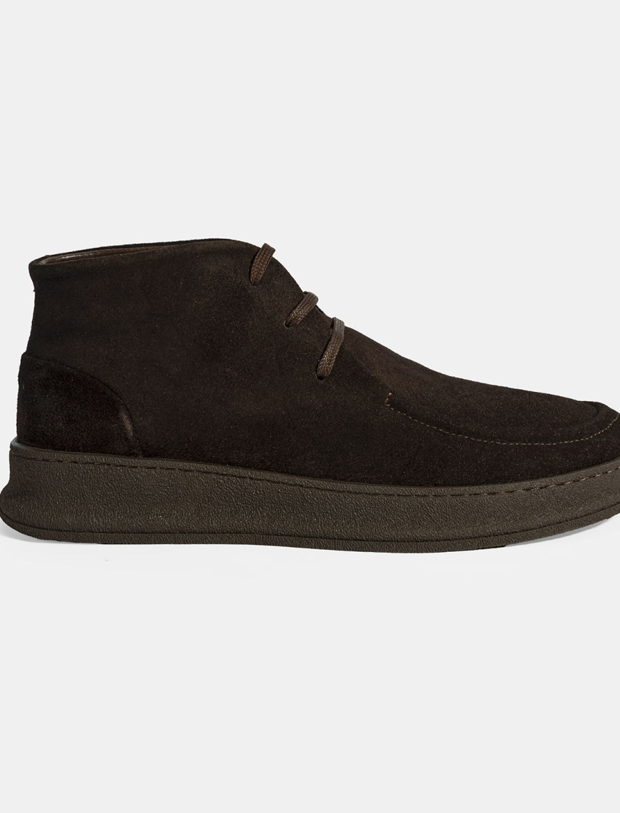 Erkek Kahve Bağcıklı Süet Deri Bot Erkek Kahve Bağcıklı Süet Deri Bot