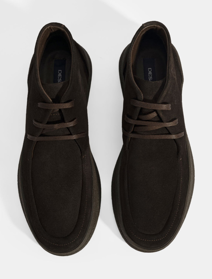 Erkek Kahve Bağcıklı Süet Deri Bot Erkek Kahve Bağcıklı Süet Deri Bot