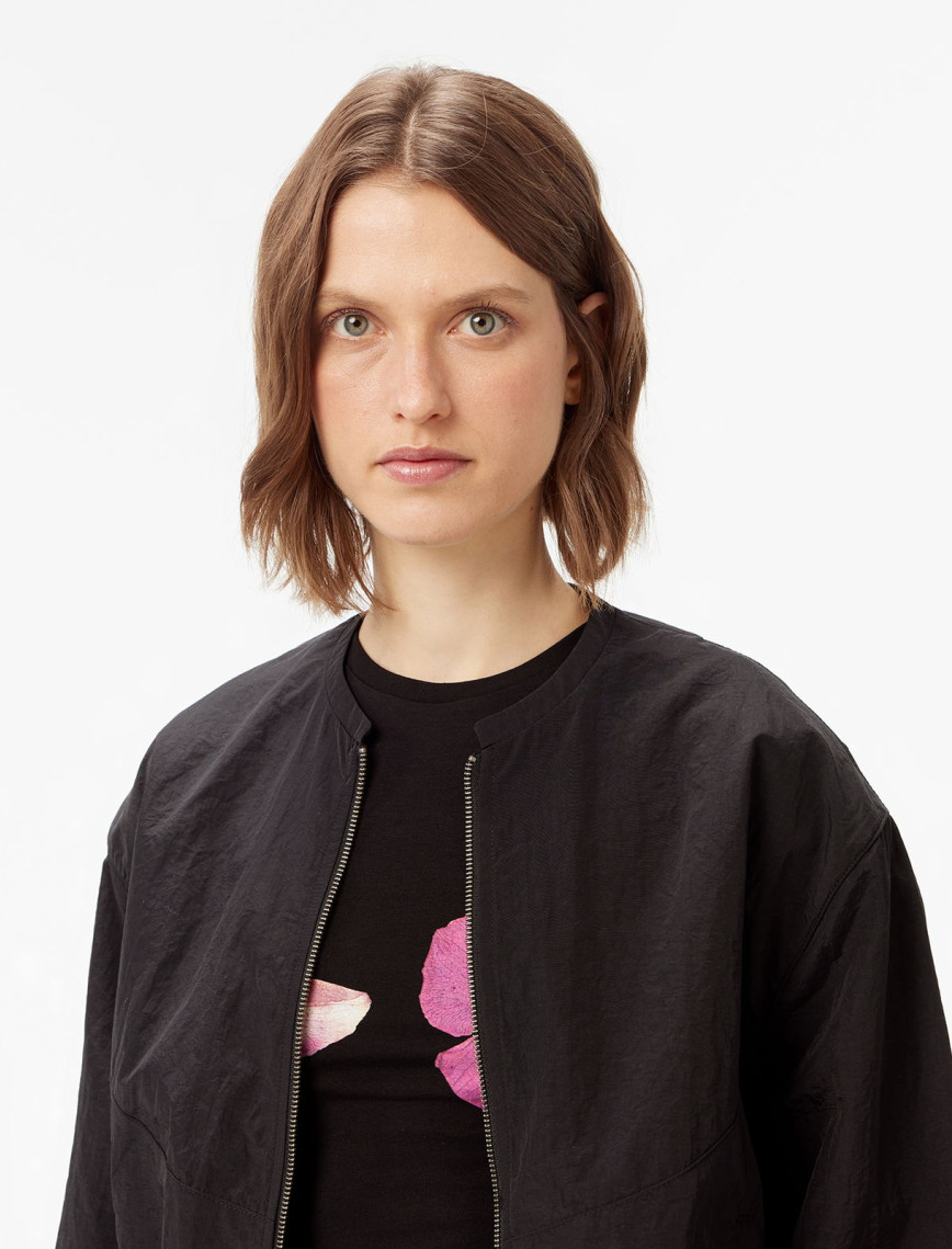 Les Benjamins Bomber 008 Kadın Siyah Ceket