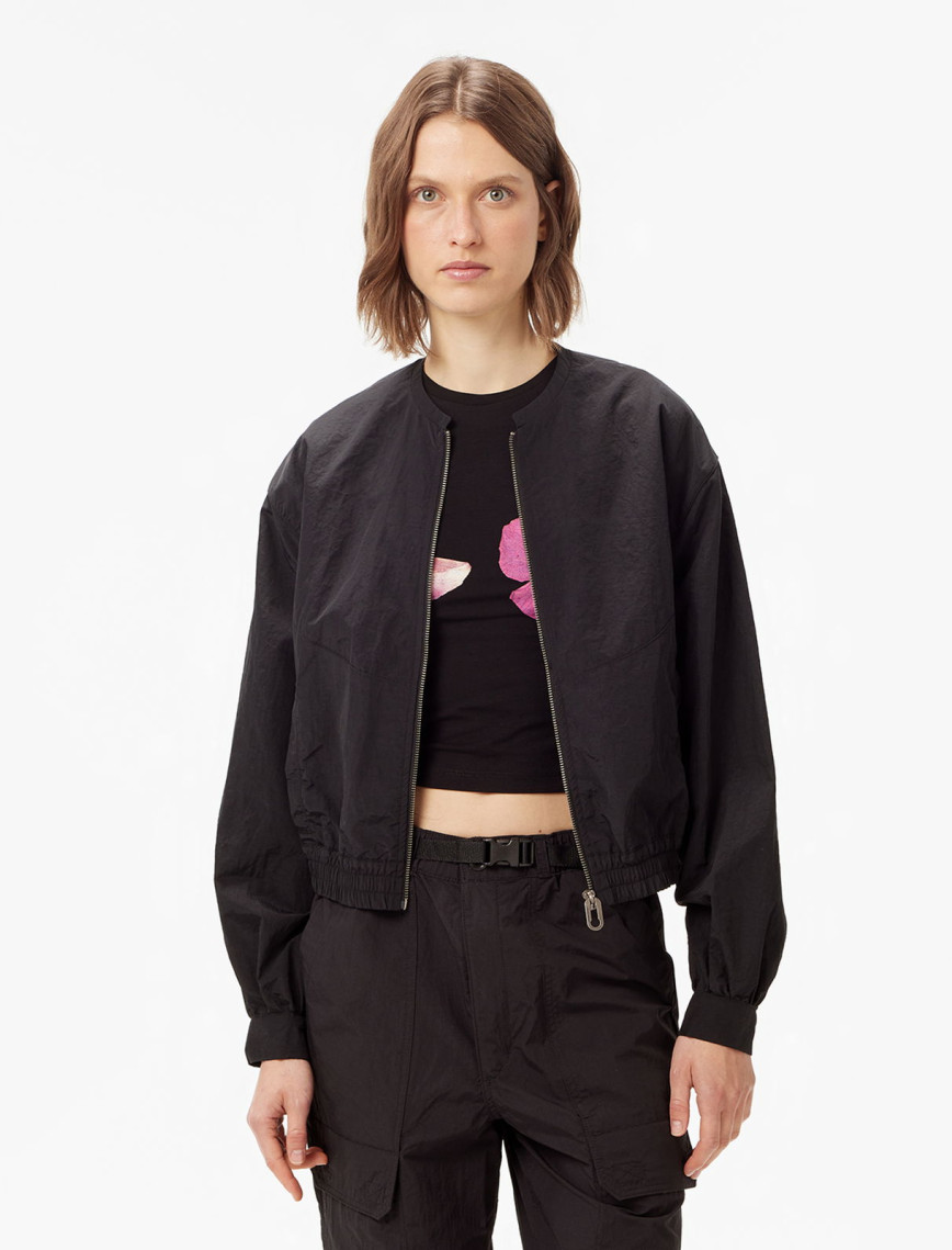 Les Benjamins Bomber 008 Kadın Siyah Ceket