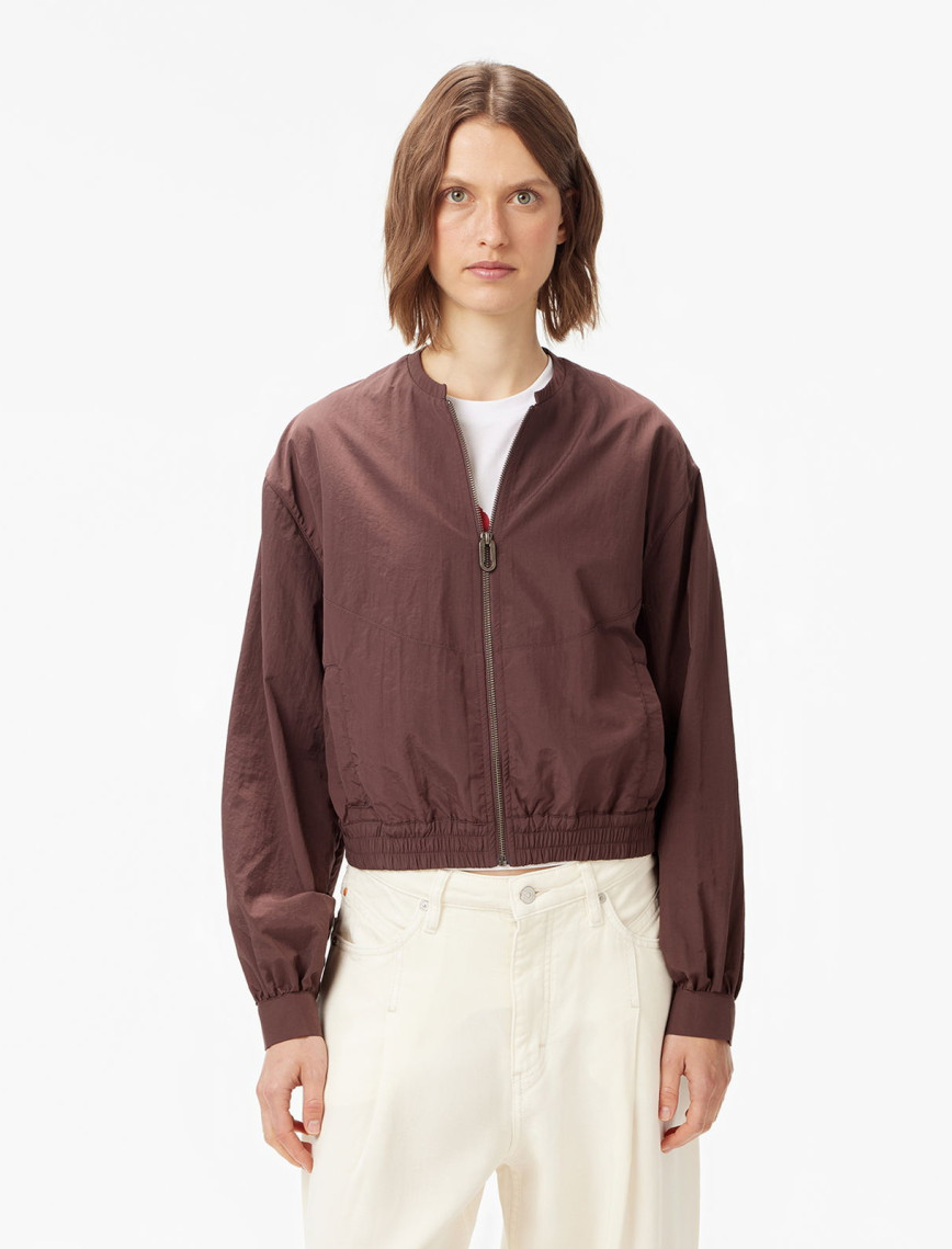 Les Benjamins Bomber 001 Kadın Kahverengi Ceket Les Benjamins Bomber 001 Kadın Kahverengi Ceket