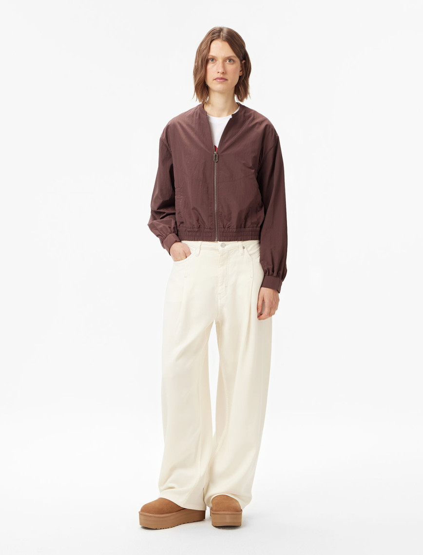 Les Benjamins Bomber 001 Kadın Kahverengi Ceket Les Benjamins Bomber 001 Kadın Kahverengi Ceket