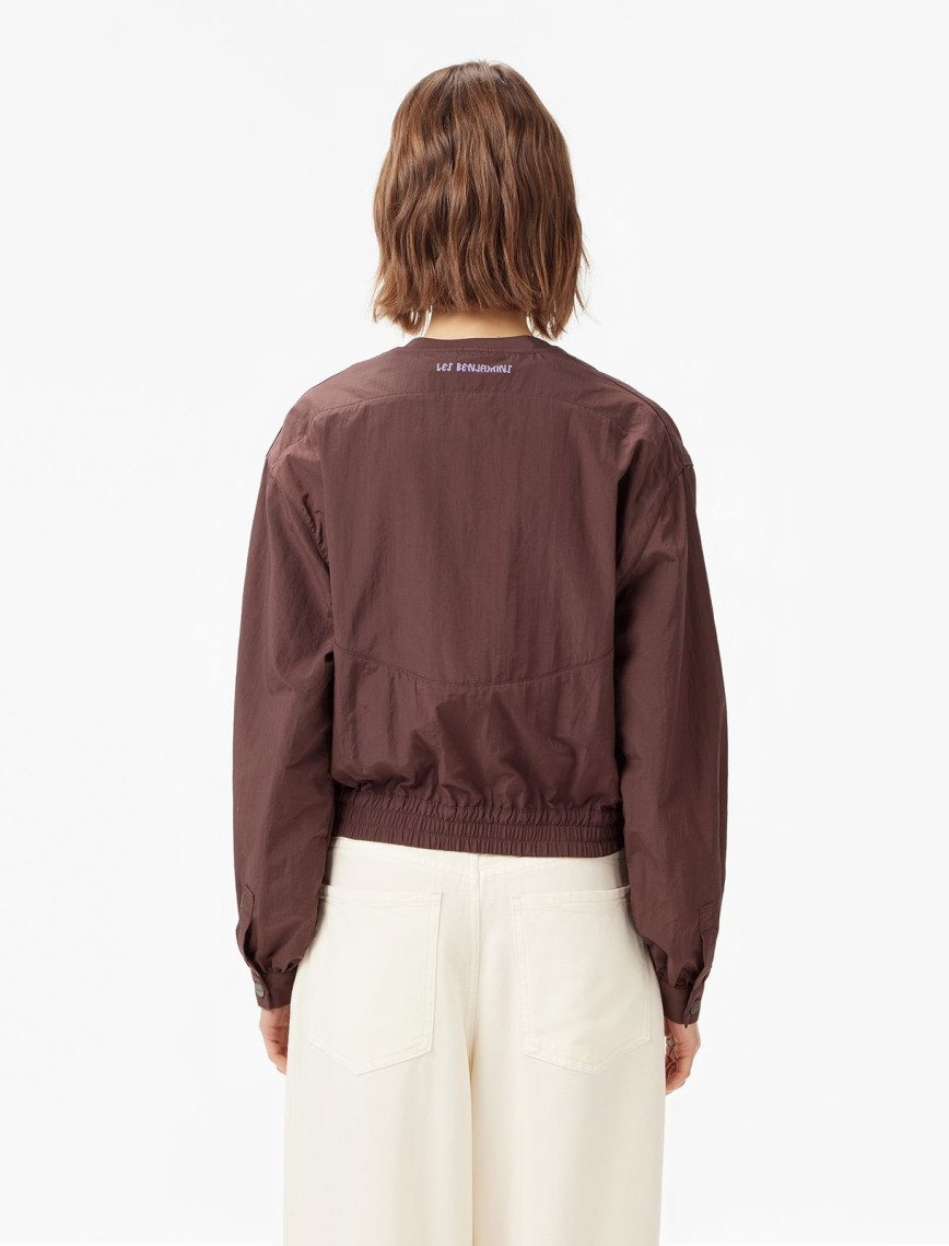 Les Benjamins Bomber 001 Kadın Kahverengi Ceket Les Benjamins Bomber 001 Kadın Kahverengi Ceket