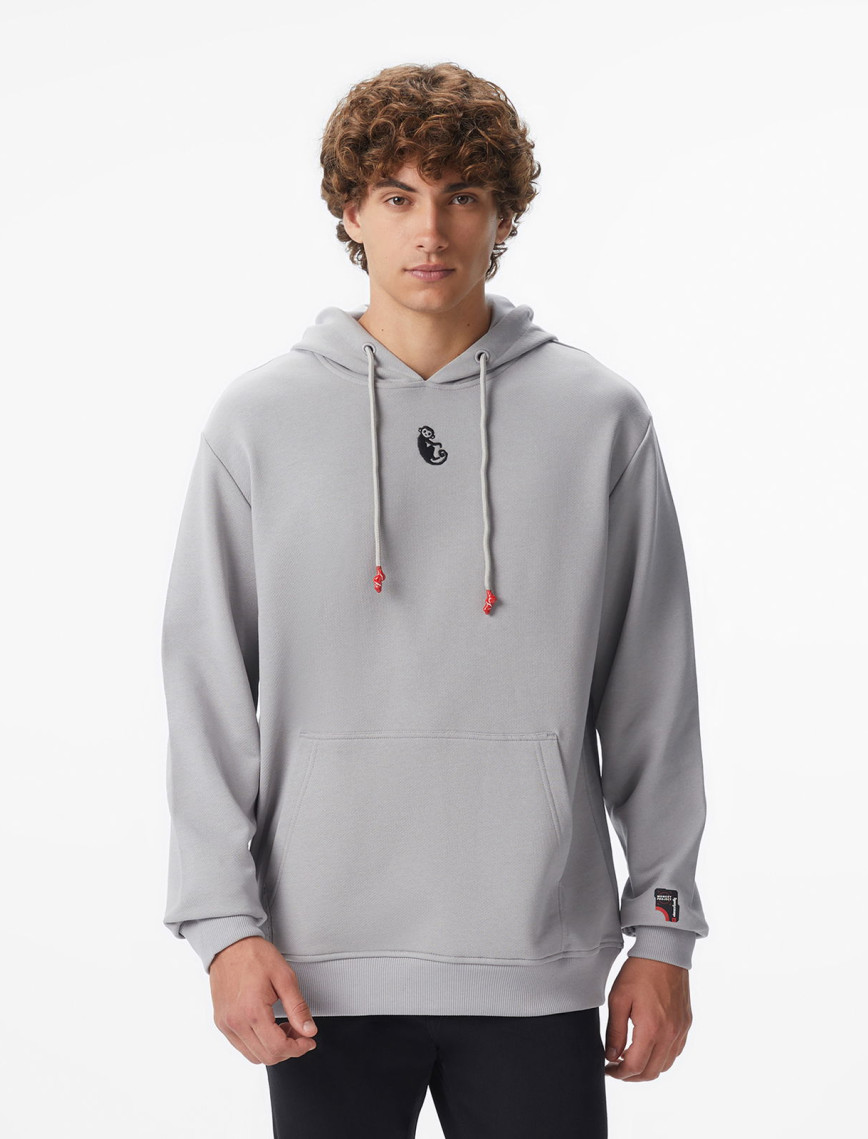 UNITED4 x Monkey Project We Are Family Unisex Gri Sweatshirt UNITED4 x Monkey Project We Are Family Unisex Gri Sweatshirt