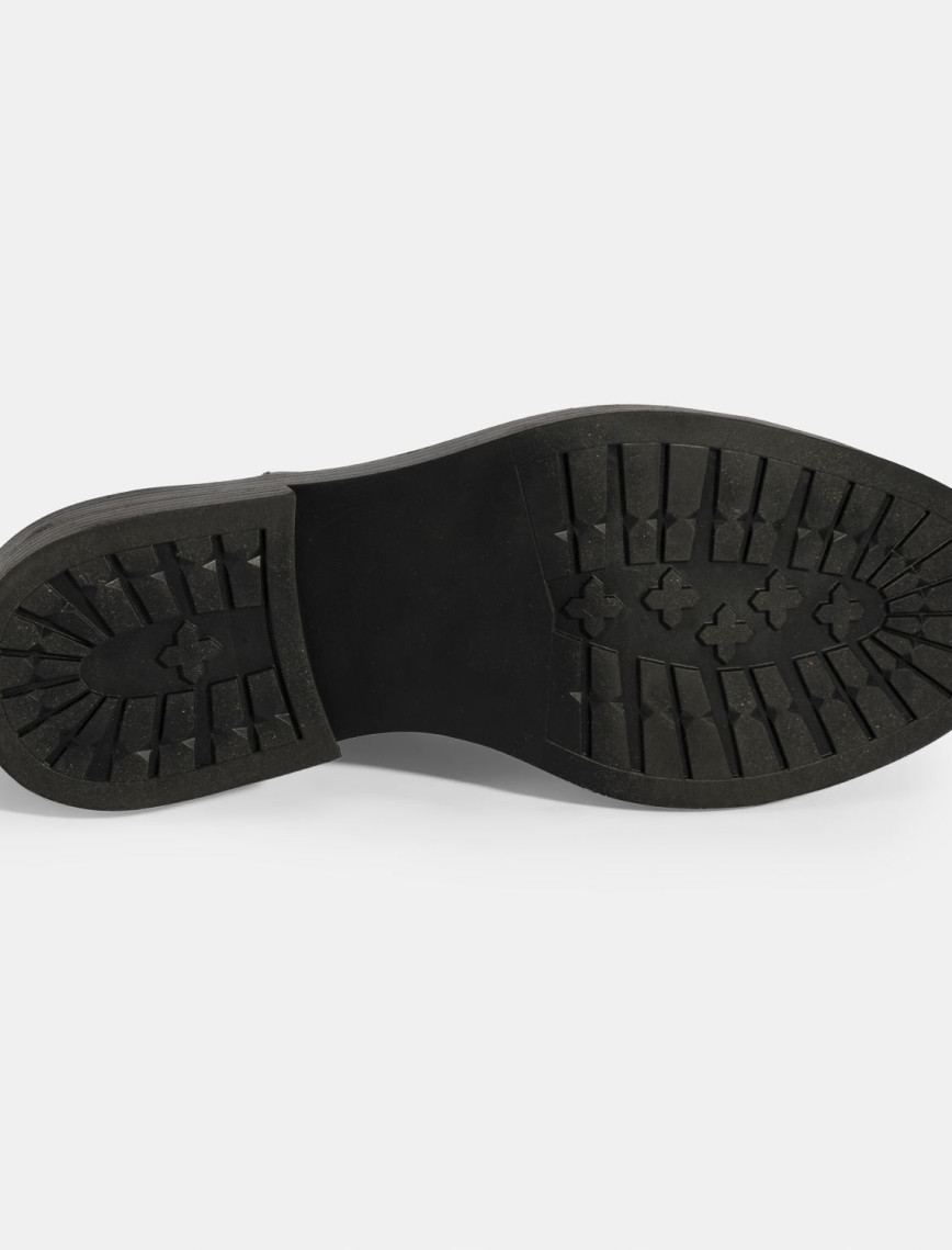 Kadın Siyah Bağcıklı Klasik Deri Ayakkabı Kadın Siyah Bağcıklı Klasik Deri Ayakkabı