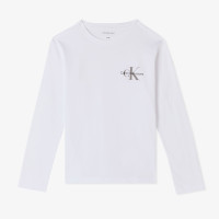 Calvin Klein Chest Monologo Çocuk Beyaz T-Shirt Calvin Klein Chest Monologo Çocuk Beyaz T-Shirt