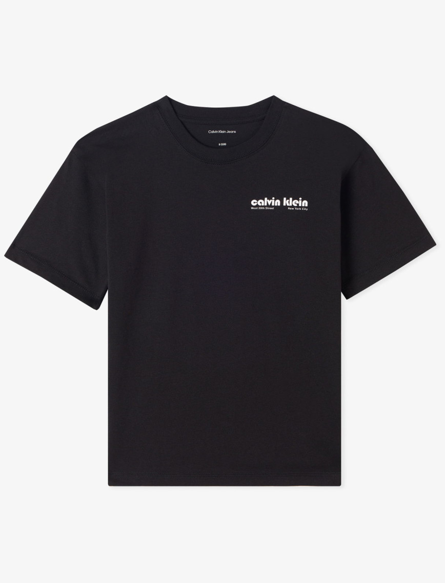 Calvin Klein Backprint Relaxed Çocuk Beyaz T-Shirt Calvin Klein Backprint Relaxed Çocuk Beyaz T-Shirt