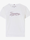 Tommy Hilfiger Script Sequins Çocuk Mavi T-Shirt Tommy Hilfiger Script Sequins Çocuk Mavi T-Shirt