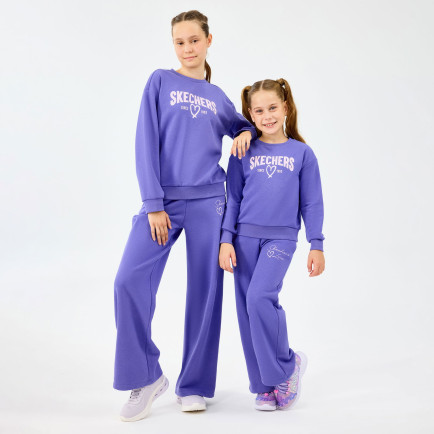 Skechers Lw Fleece Çocuk Mor Eşofman Üstü Skechers Lw Fleece Çocuk Mor Eşofman Üstü