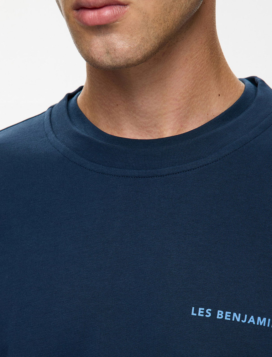 Les Benjamins Erkek Mavi Sweatshirt