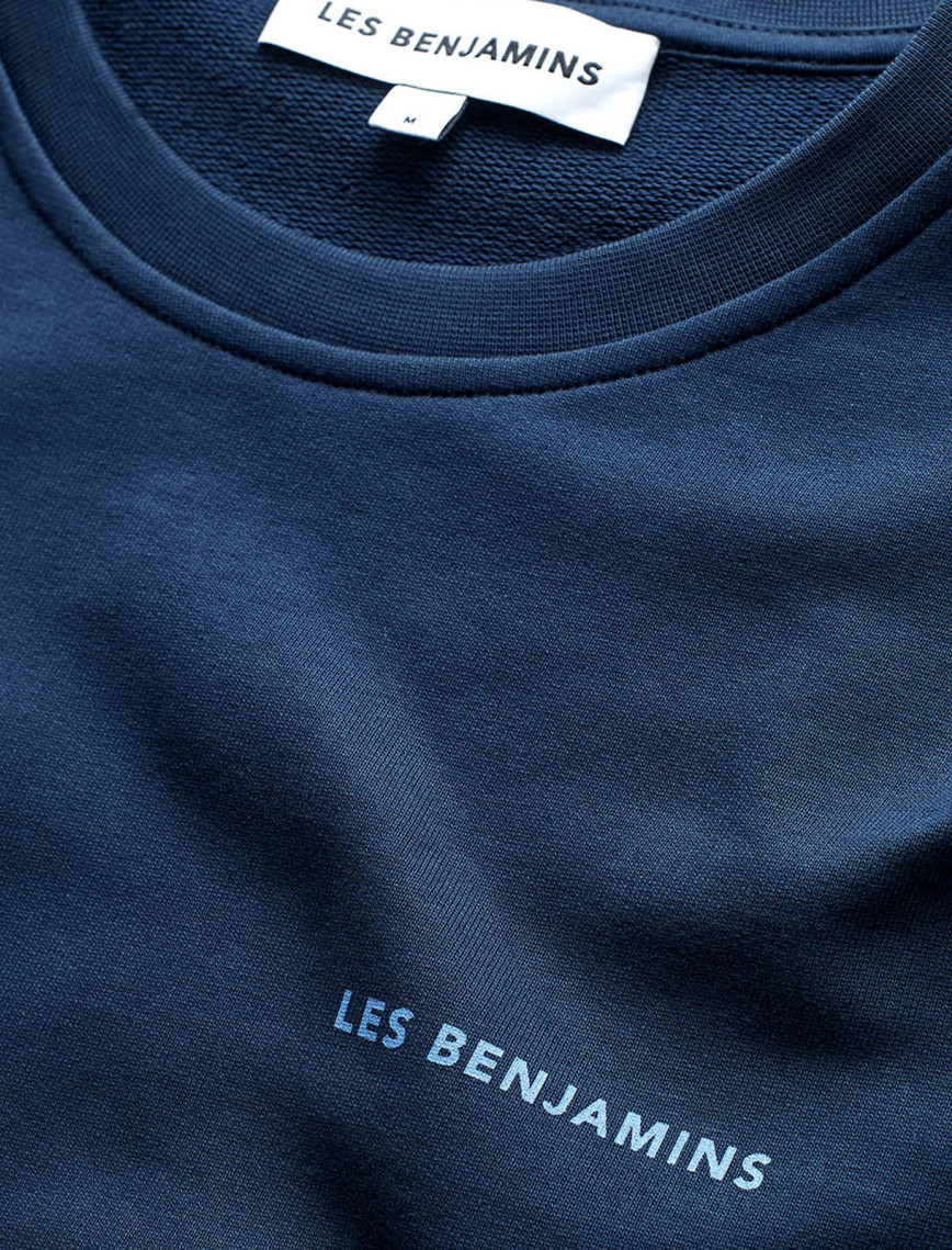 Les Benjamins Erkek Mavi Sweatshirt