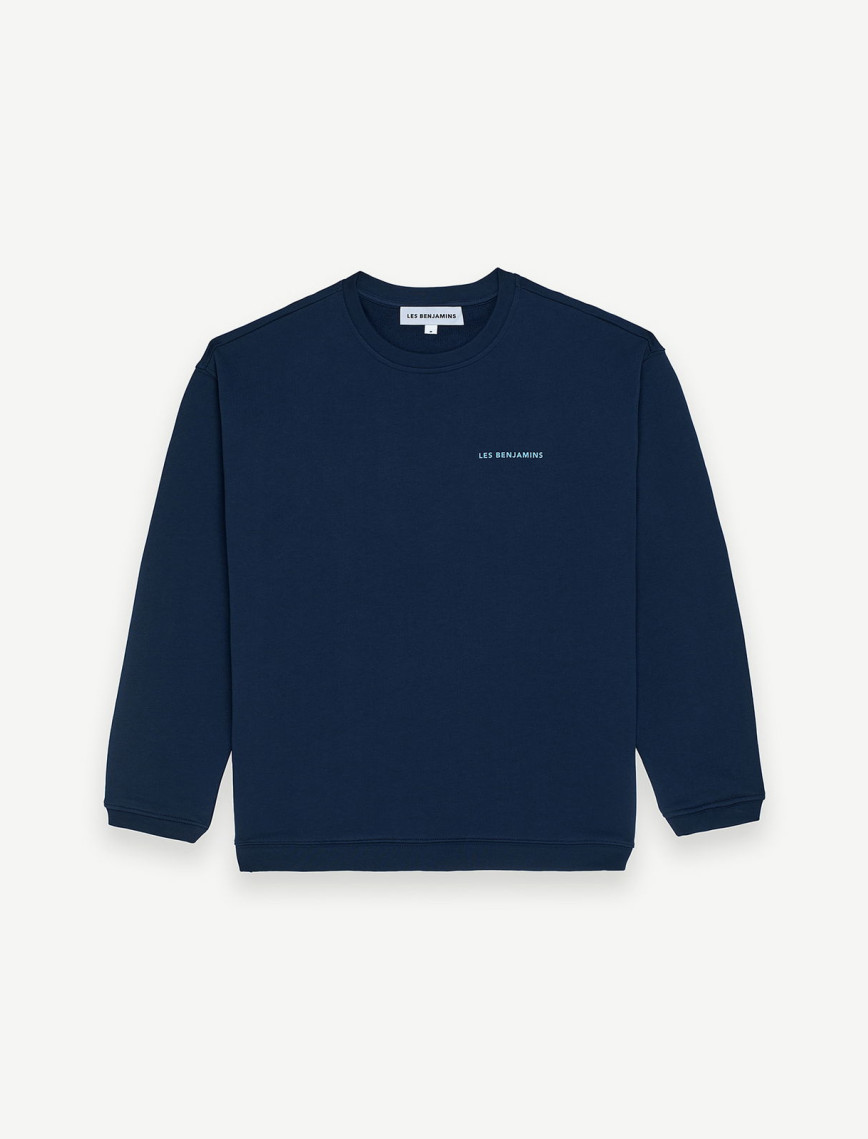 Les Benjamins Erkek Mavi Sweatshirt