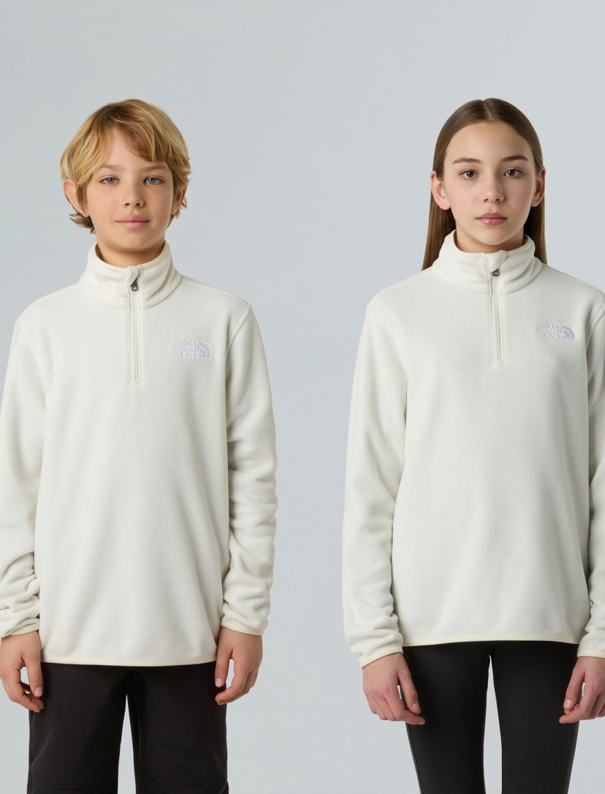 The North Face Teen Glacier Çocuk Beyaz Polar The North Face Teen Glacier Çocuk Beyaz Polar