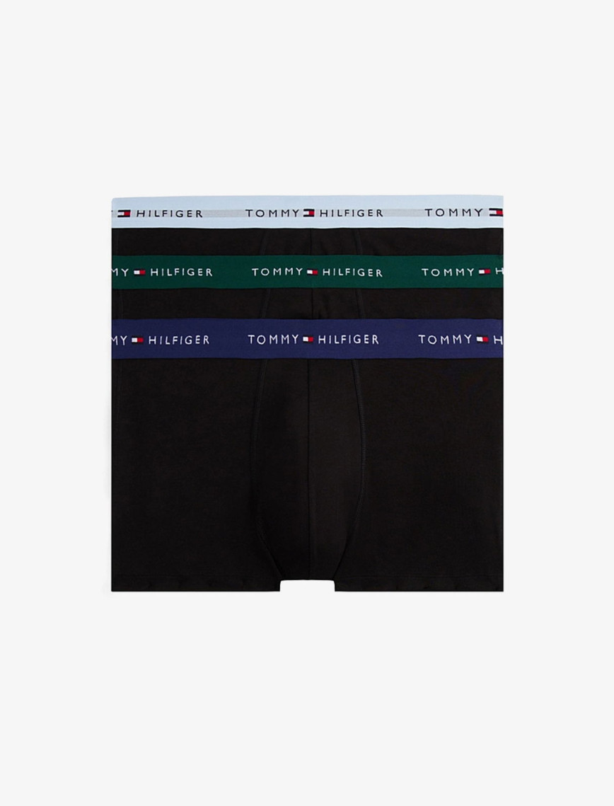 Tommy Hilfiger 3P Wb Trunk Erkek Mavi Boxer Tommy Hilfiger 3P Wb Trunk Erkek Mavi Boxer