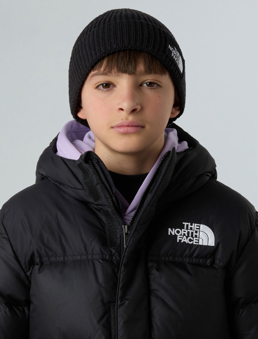 The North Face Logo Box Cuffed Çocuk Siyah Bere The North Face Logo Box Cuffed Çocuk Siyah Bere