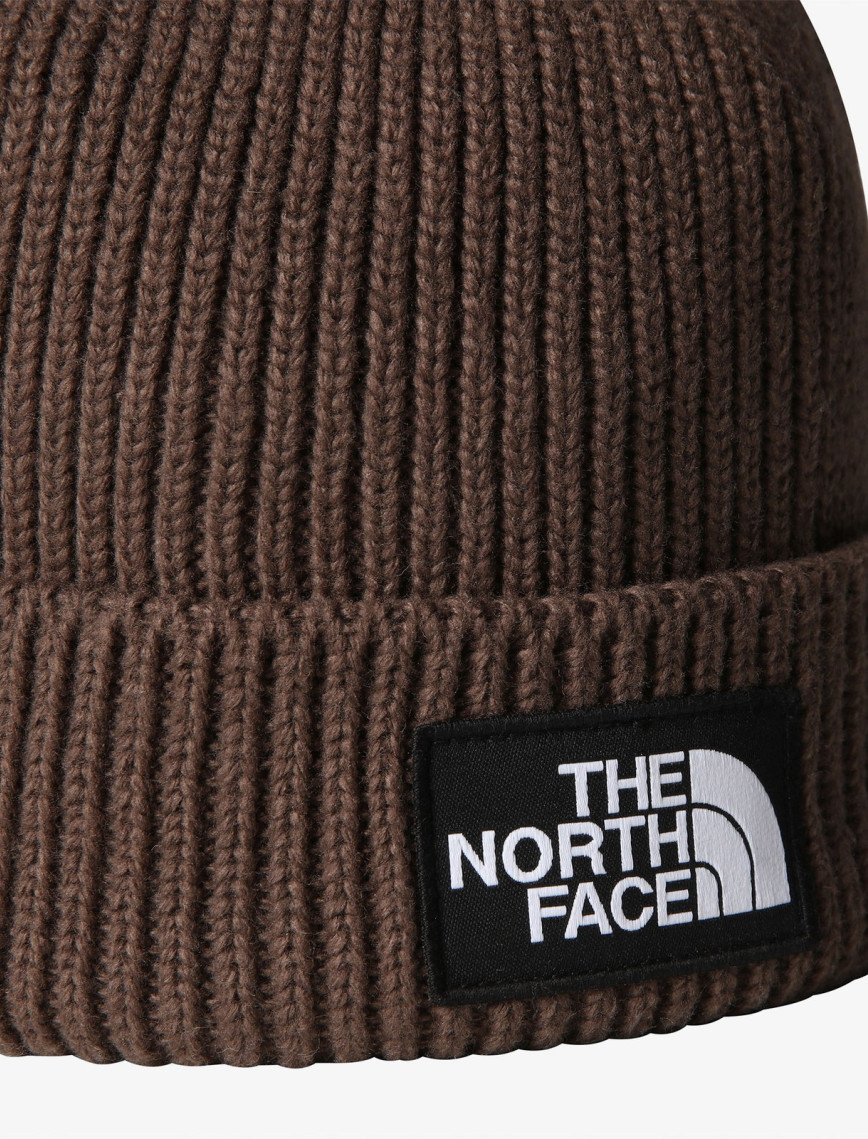 The North Face Logo Box Cuffed Unisex Kahverengi Bere The North Face Logo Box Cuffed Unisex Kahverengi Bere