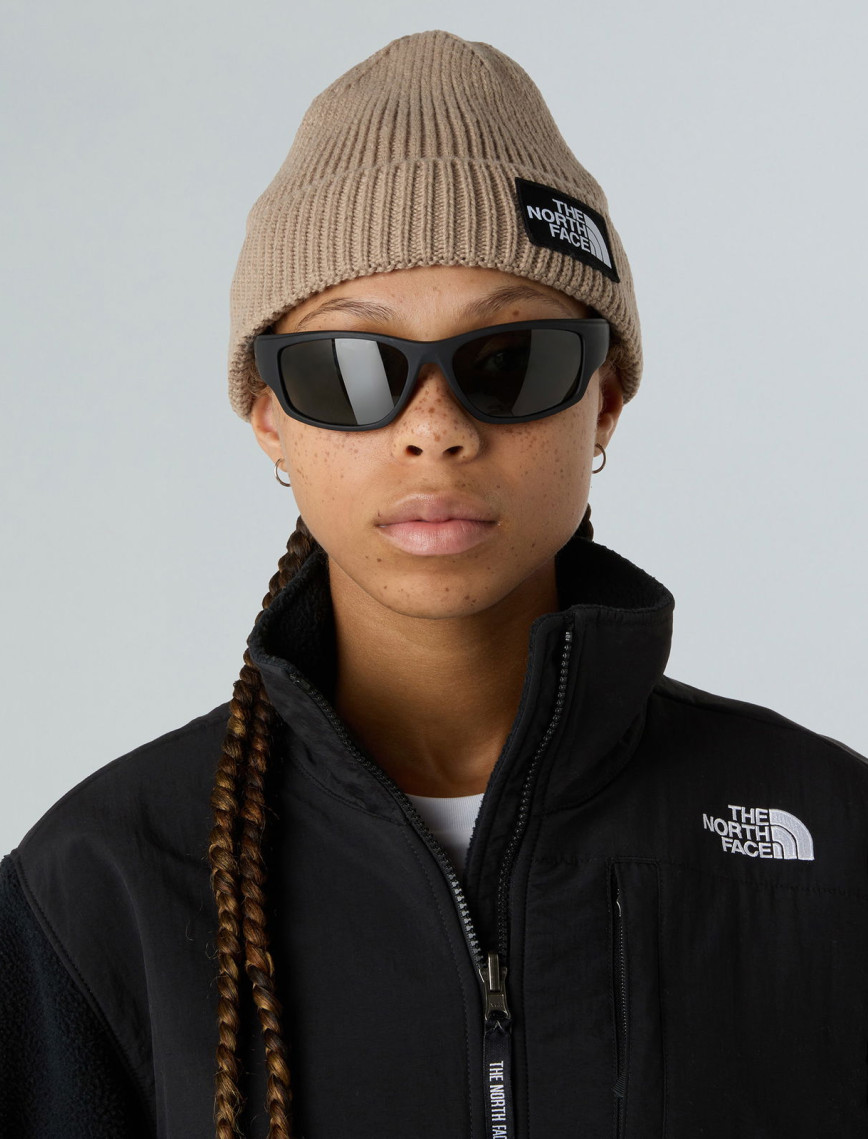 The North Face Logo Box Cuffed Unisex Gri Bere The North Face Logo Box Cuffed Unisex Gri Bere