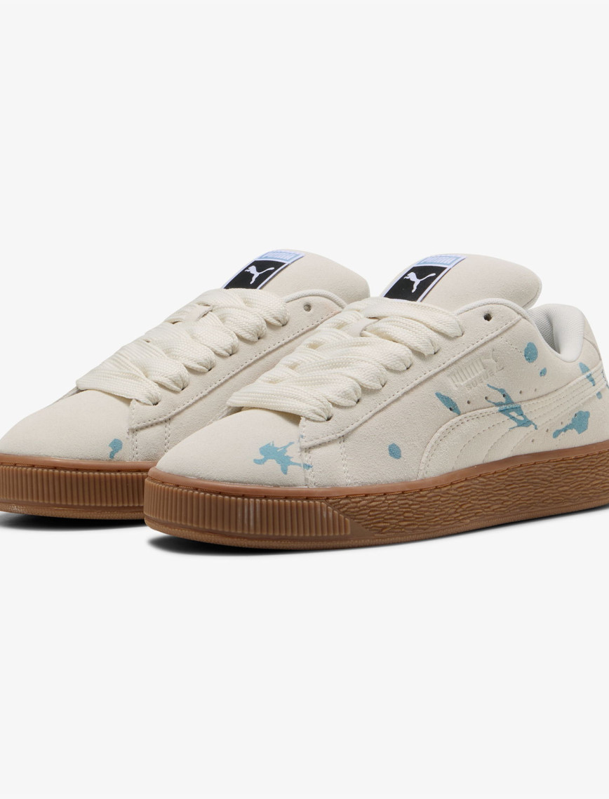 Puma Suede XL Splatters Unisex Gri Spor Ayakkabı Puma Suede XL Splatters Unisex Gri Spor Ayakkabı