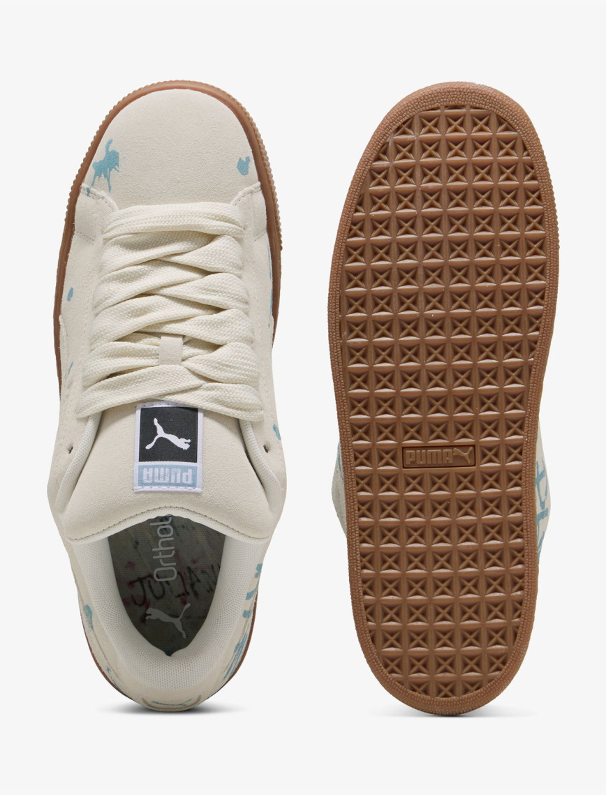 Puma Suede XL Splatters Unisex Gri Spor Ayakkabı Puma Suede XL Splatters Unisex Gri Spor Ayakkabı