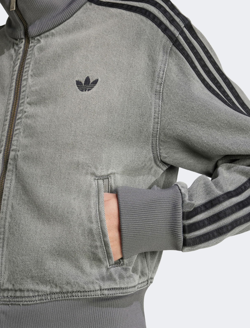 adidas Adicolor Denim Kadın Gri Kot Hırka adidas Adicolor Denim Kadın Gri Kot Hırka