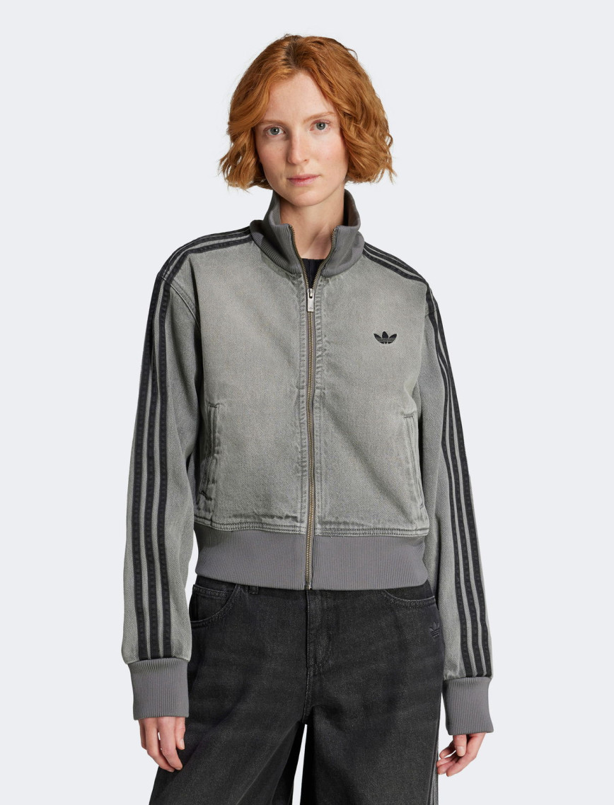 adidas Adicolor Denim Kadın Gri Kot Hırka adidas Adicolor Denim Kadın Gri Kot Hırka