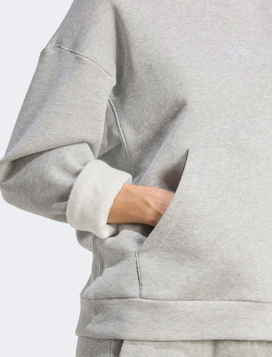 adidas All Szn Hl Hd Kadın Gri Sweatshirt adidas All Szn Hl Hd Kadın Gri Sweatshirt