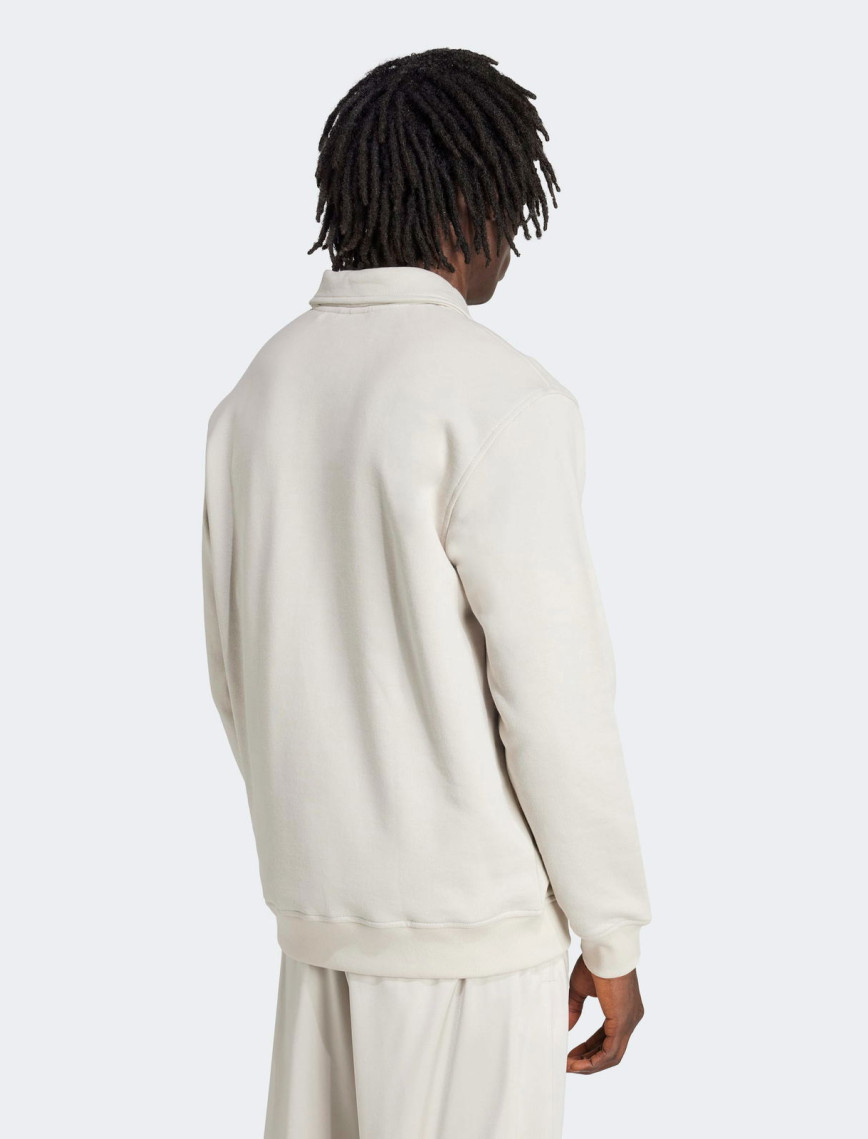 adidas Graphic Half Z Erkek Bej Sweatshirt adidas Graphic Half Z Erkek Bej Sweatshirt