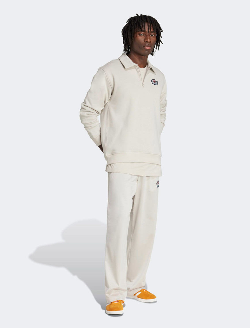 adidas Graphic Half Z Erkek Bej Sweatshirt adidas Graphic Half Z Erkek Bej Sweatshirt