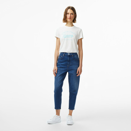 Tommy Jeans Mom Uh Tpr Ch0152 Co Kadın Lacivert Jean Tommy Jeans Mom Uh Tpr Ch0152 Co Kadın Lacivert Jean