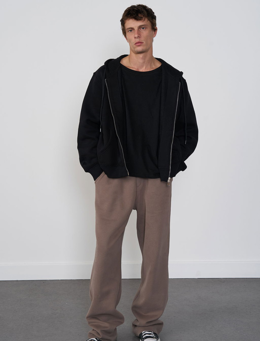 Oversize Kısa Hoodie