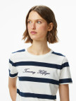 Tommy Hilfiger Script Regular Kadın Mavi T-Shirt Tommy Hilfiger Script Regular Kadın Mavi T-Shirt
