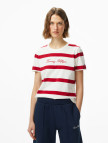 Tommy Hilfiger Script Regular Kadın Mavi T-Shirt Tommy Hilfiger Script Regular Kadın Mavi T-Shirt