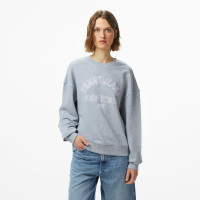 Tommy Jeans Varsity Overdye Kadın Gri Sweatshirt Tommy Jeans Varsity Overdye Kadın Gri Sweatshirt