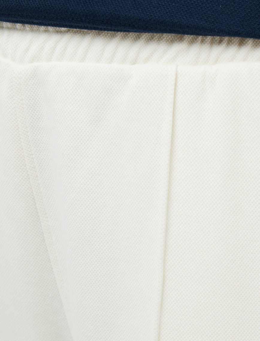 Tommy Hilfiger Script Straight Pique Kadın Beyaz Eşofman Altı Tommy Hilfiger Script Straight Pique Kadın Beyaz Eşofman Altı