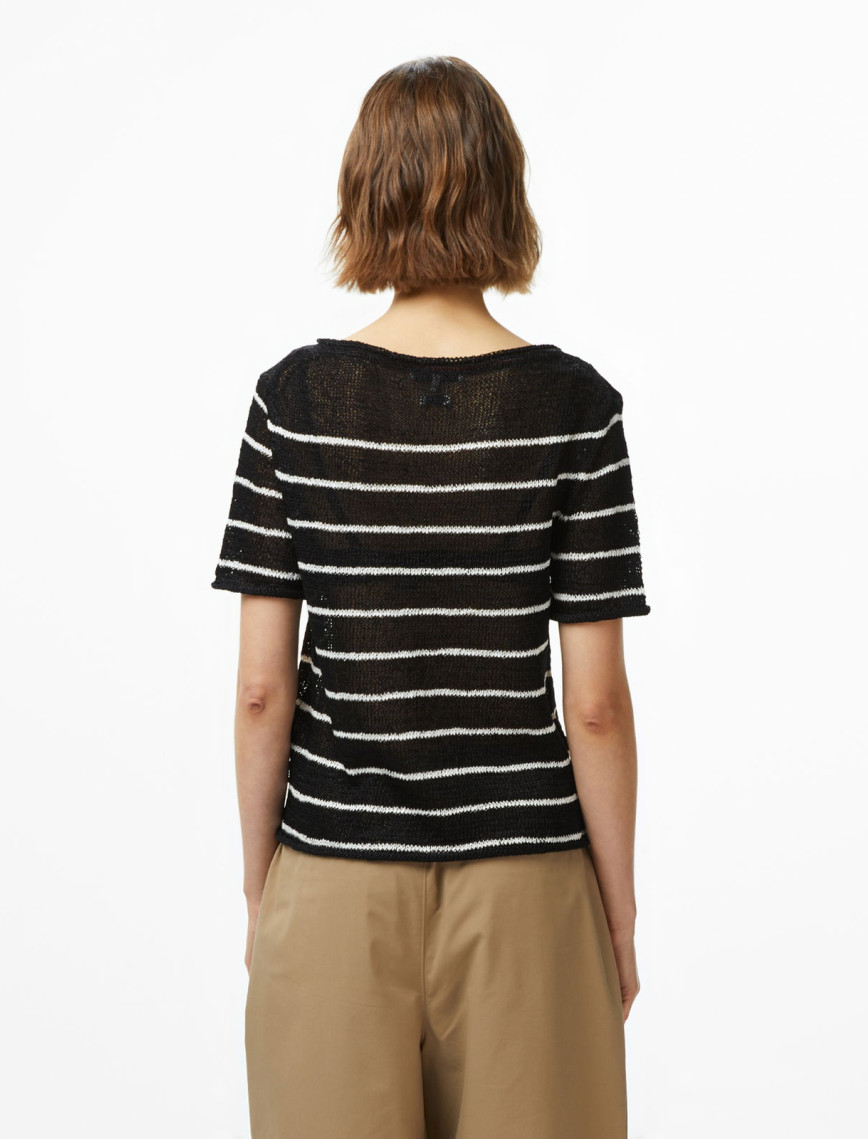 Tommy Hilfiger Textured Rayon Open Kadın Siyah Kazak Tommy Hilfiger Textured Rayon Open Kadın Siyah Kazak