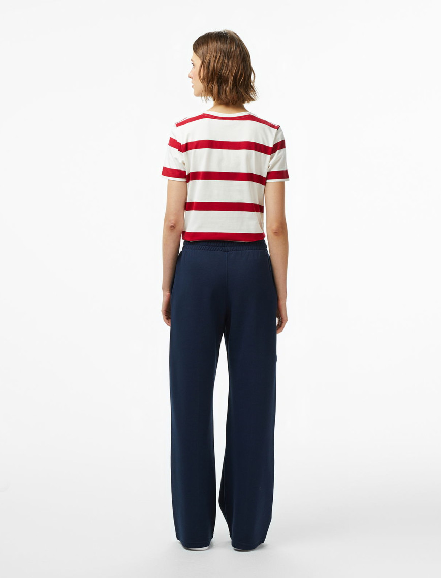 Tommy Hilfiger Script Straight Pique Kadın Mavi Eşofman Altı Tommy Hilfiger Script Straight Pique Kadın Mavi Eşofman Altı