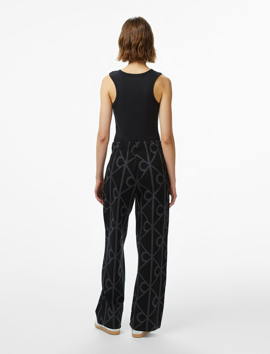 Calvin Klein Emblem Jacquard Kadın Siyah Eşofman Altı Calvin Klein Emblem Jacquard Kadın Siyah Eşofman Altı