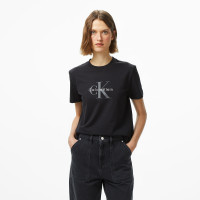 Calvin Klein Hero Classic Monologo Kadın Siyah T-Shirt Calvin Klein Hero Classic Monologo Kadın Siyah T-Shirt