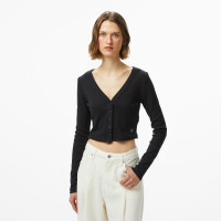 Calvin Klein Woven Label Kadın Siyah Triko Calvin Klein Woven Label Kadın Siyah Triko