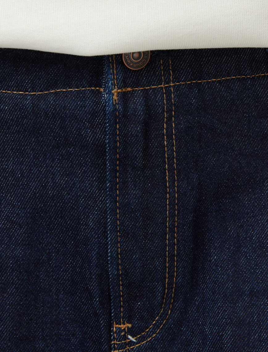 Calvin Klein Pleated Denim Classic Kadın Mavi Etek Calvin Klein Pleated Denim Classic Kadın Mavi Etek