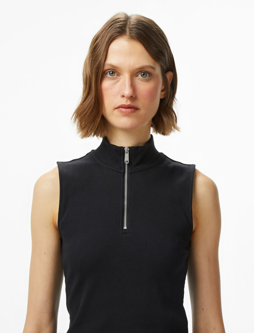 Calvin Klein Woven Label Kadın Siyah T-Shirt Calvin Klein Woven Label Kadın Siyah T-Shirt