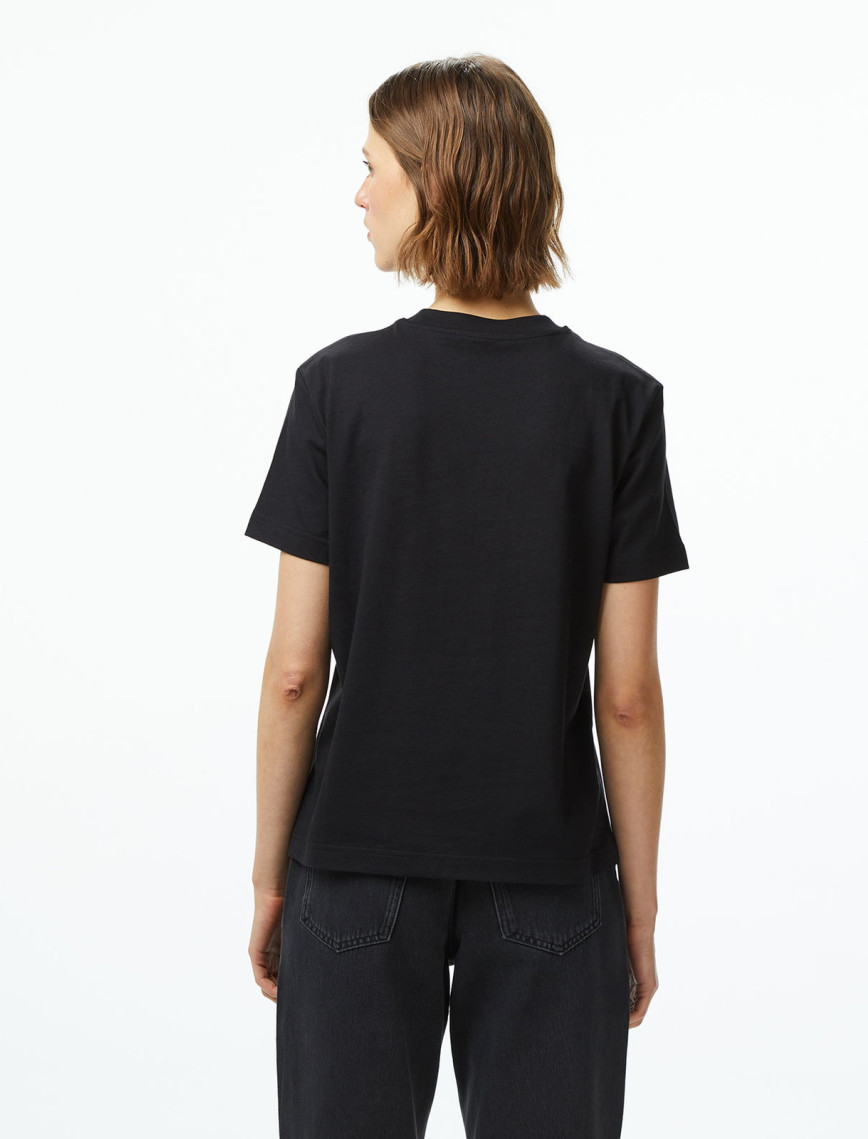 Calvin Klein Classic Logo Kadın Siyah T-Shirt Calvin Klein Classic Logo Kadın Siyah T-Shirt