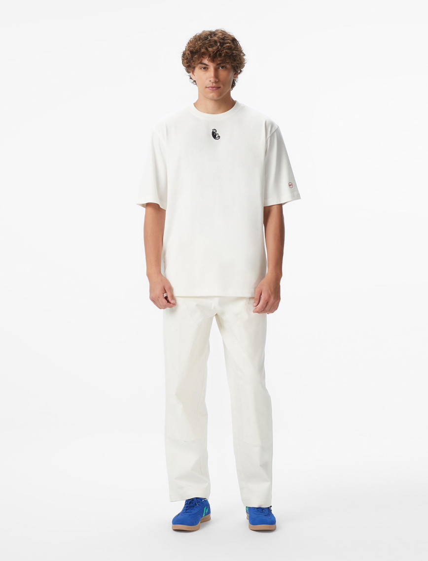 UNITED4 x Monkey Project 7 Rules Unisex Beyaz T-Shirt UNITED4 x Monkey Project 7 Rules Unisex Beyaz T-Shirt