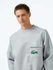 Lacoste House of SuperStep x Lacoste Erkek Gri Sweatshirt Lacoste House of SuperStep x Lacoste Erkek Gri Sweatshirt